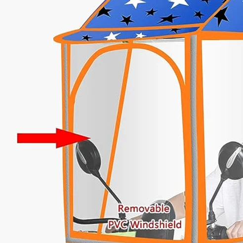 Funda impermeable para scooter de movilidad, totalmente cerrada con tiras reflectantes y bolsillos de almacenamiento, protección ajustable para todo tipo de clima