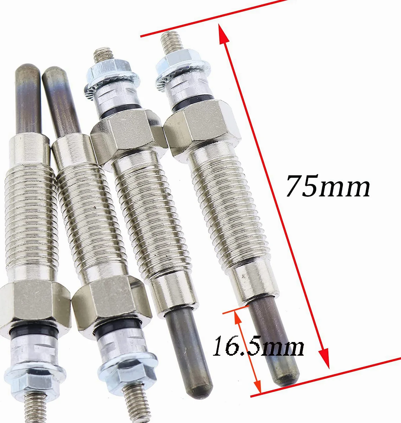 Mover Parts 15221-65510 15401-65510 - Tapón de brillo para Bobcat 743 643 743B Kubota V1402 V1702 V1902 D1302 (4 unidades)