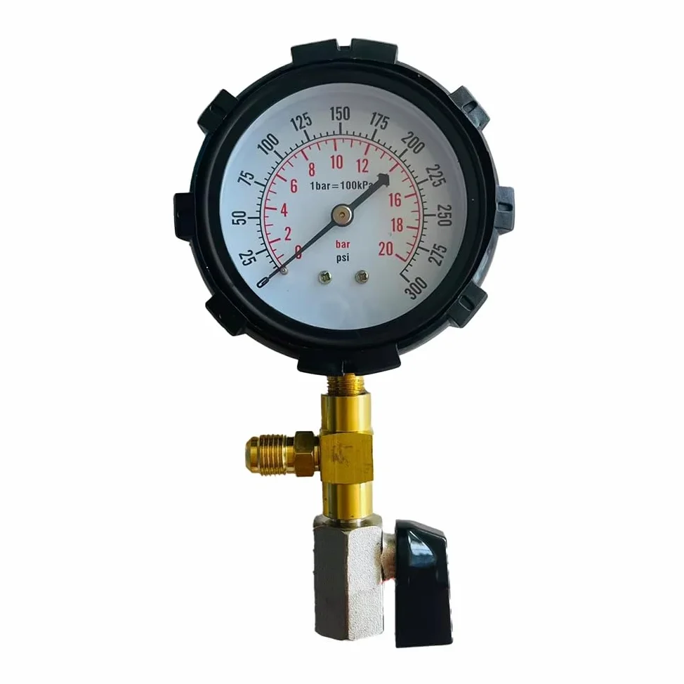 Probador de Presión de Combustible para Automóviles, Medidores de Presión de Gasolina, Herramienta de Prueba de Instrumentos para Automóviles, Herramientas de Reducción de Vibraciones Automotrices
