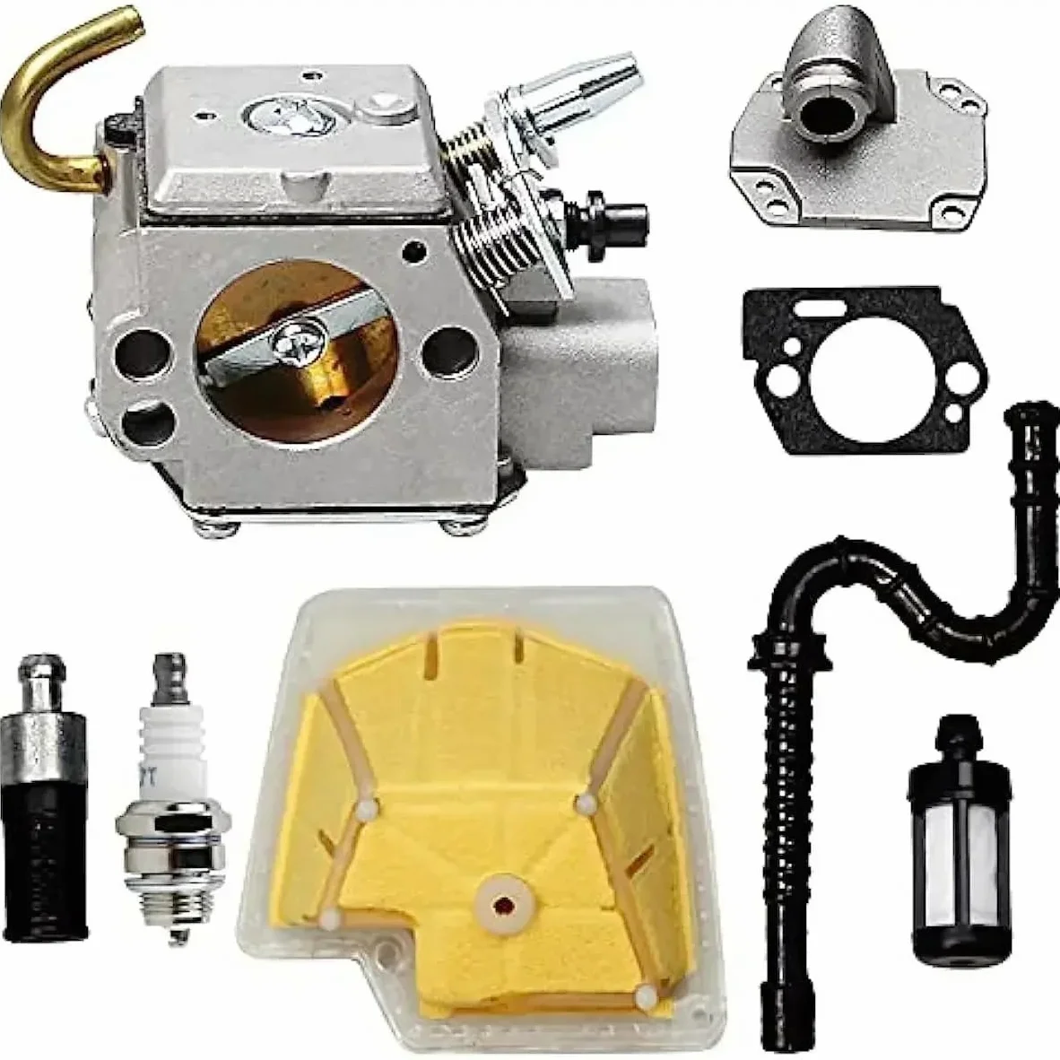 Carburador De Motosierra MS280 for Stihl MS270 MS 270C 280C con Kit Línea Combustible Bujía