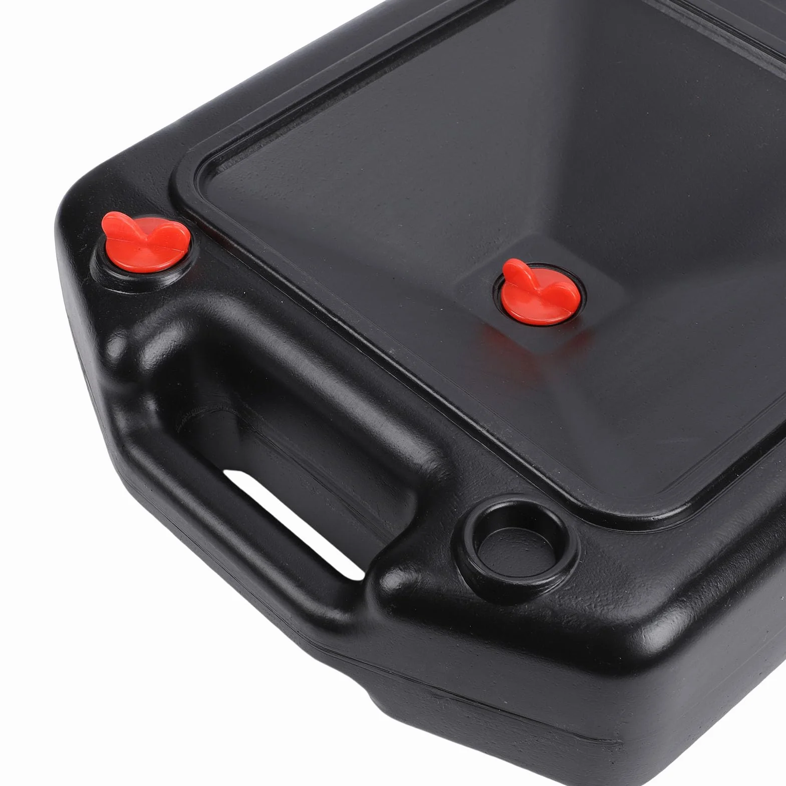 Contenedor de drenaje de aceite Capacidad de 12 litros Diseño multifuncional de perfil bajo Bandeja de drenaje de aceite automotriz con asa para vehículos todo terreno, camiones,