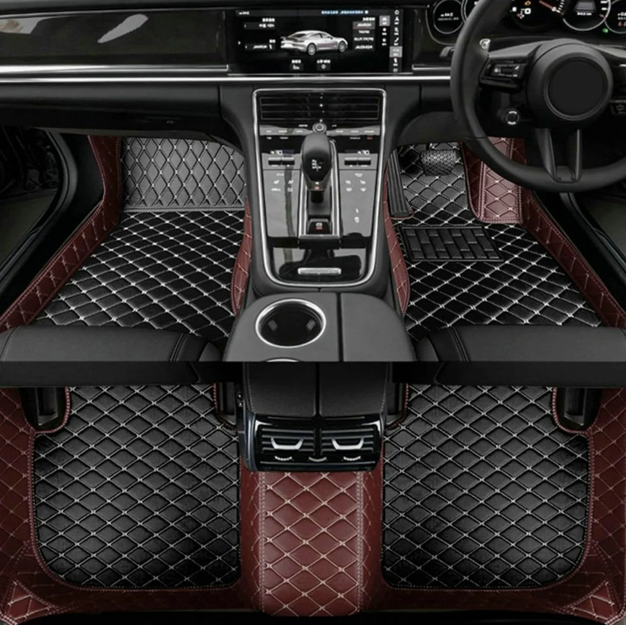 Alfombrillas Coche para Mini Countryman 2017-, Alfombrillas Antideslizante Lavables Accesorios Interiores Impermeables