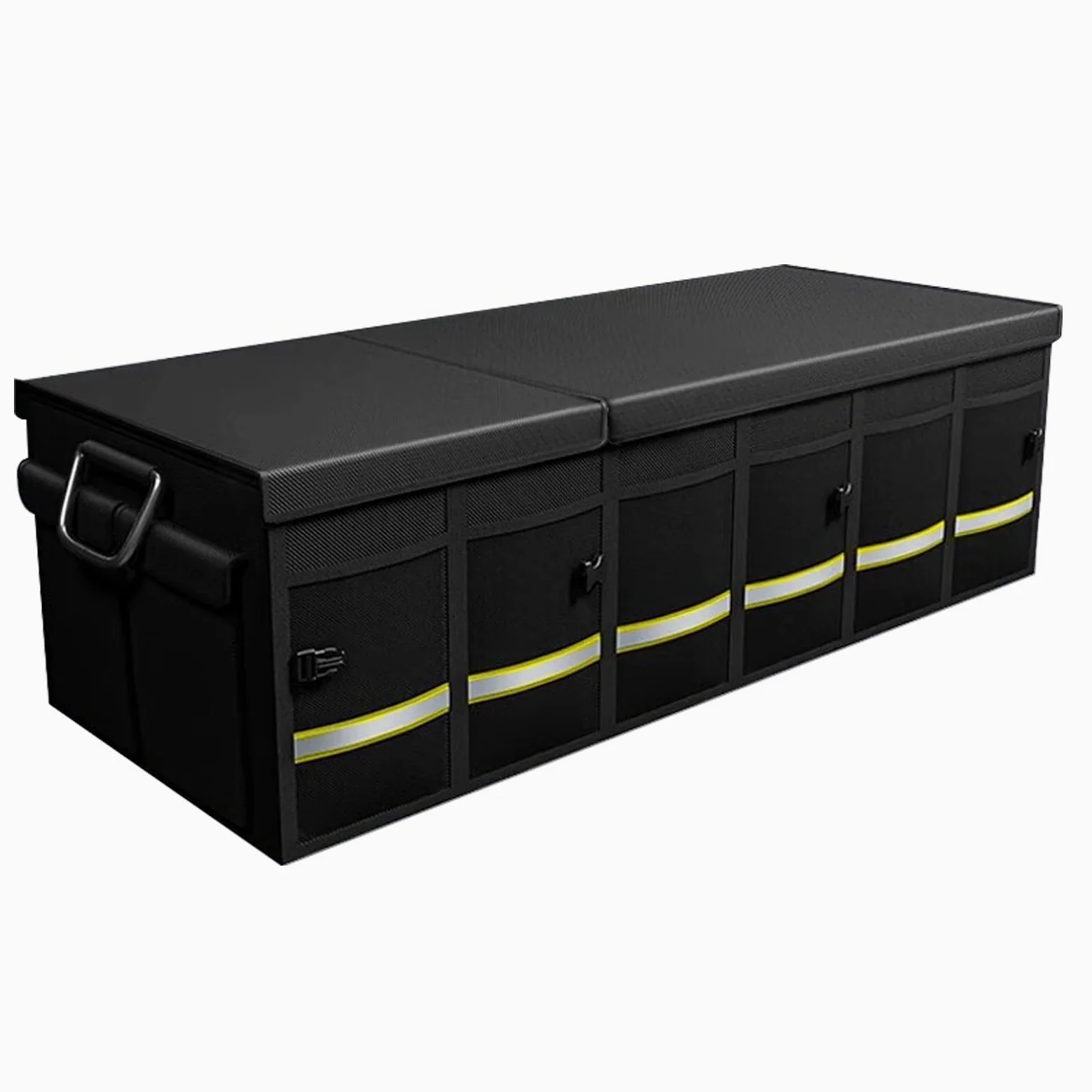 Accesorios para el hogar, Organizador de Maletero Impermeable, Grande, Plegable, Base Antideslizante, para Coche, Negro (L: 60/90 cm)