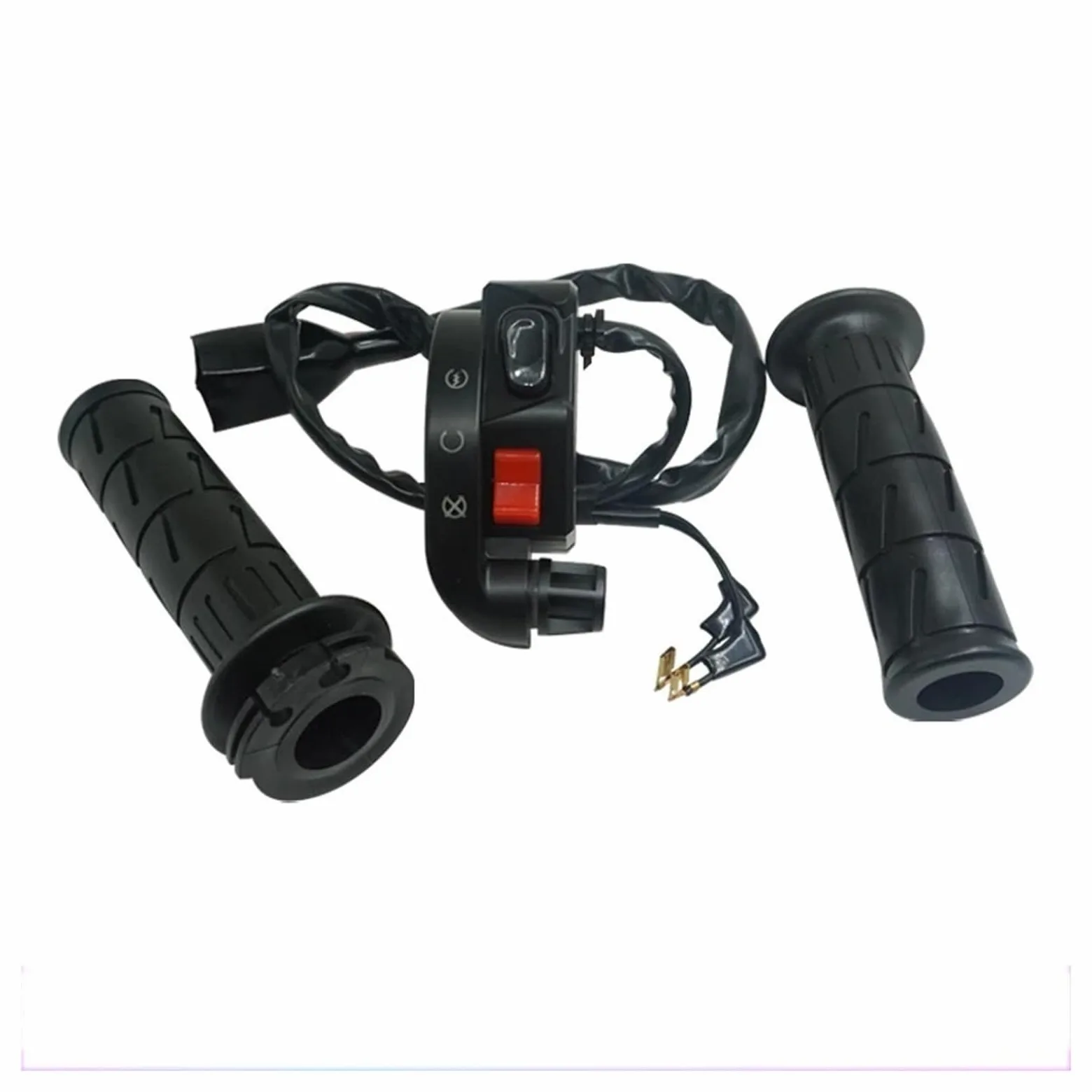 Empuñadura De Acelerador para Motocicleta, Conjunto De Interruptor De Arranque Y Apagado De 7/8 "y 22mm, Compatible con Controlador para Kawasaki Kaze | With 2 Handle