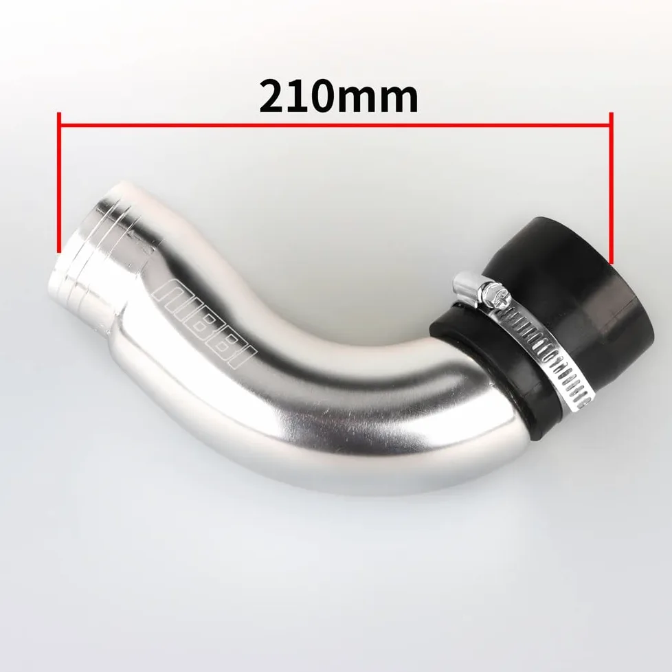 Tubo de curva de succión del filtro de aire nibbi, curva de admisión de alto rendimiento, maniquí de admisión del motor gy6, adecuado para la entrada de aire frío gy6, atv, UTV