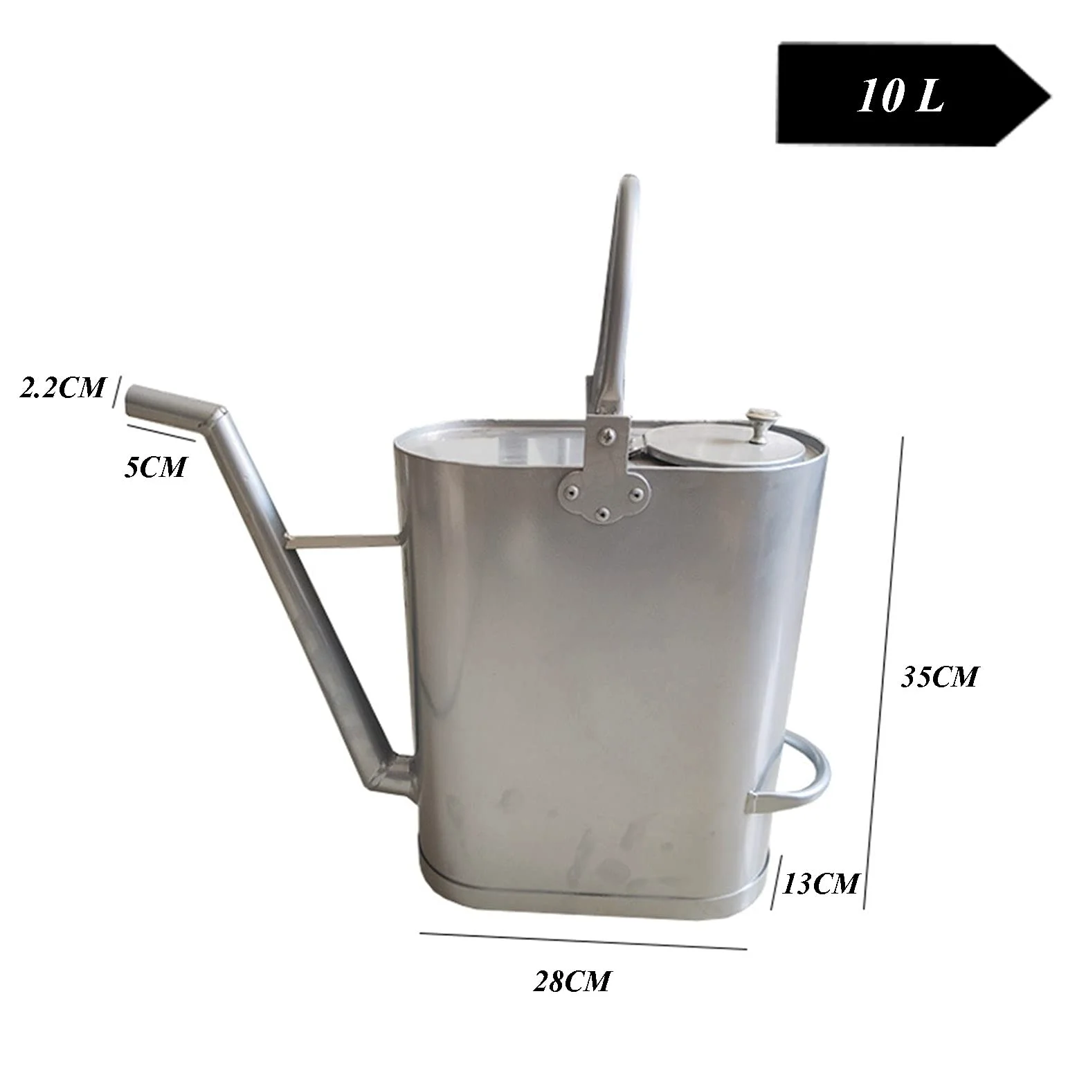 BHBXZZDB Garrafa bidon de Metal de 5L/10L/15L/20 litros Ideal para Gasolina y químicos también como deposito para Aire Acondicionado Camping Furgoneta Camper