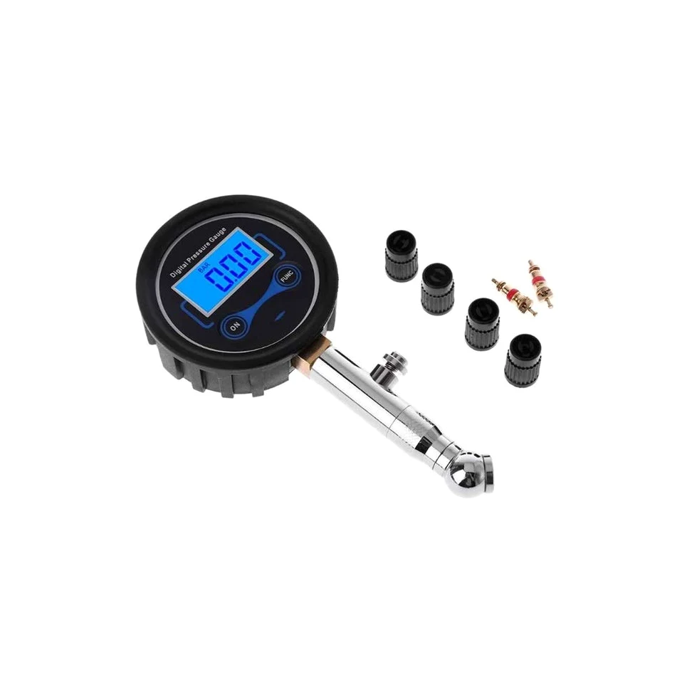 AGAATI Manómetro, verificación, manómetro Digital de Alta precisión y Servicio Pesado de 200 PSI - Precisión Profesional