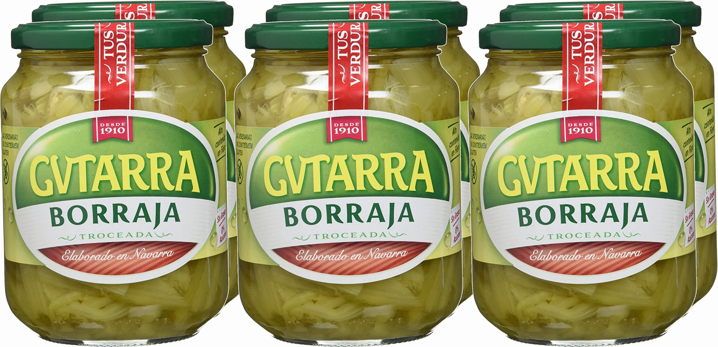 Borraja Verdura - Paquete de 6 x 400 Gramos