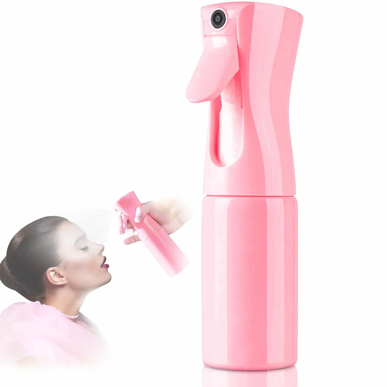 Spray Bottle 200ml Continuous Ultra Fine Atomizer Pressure Vaporizador Agua Reutilizable