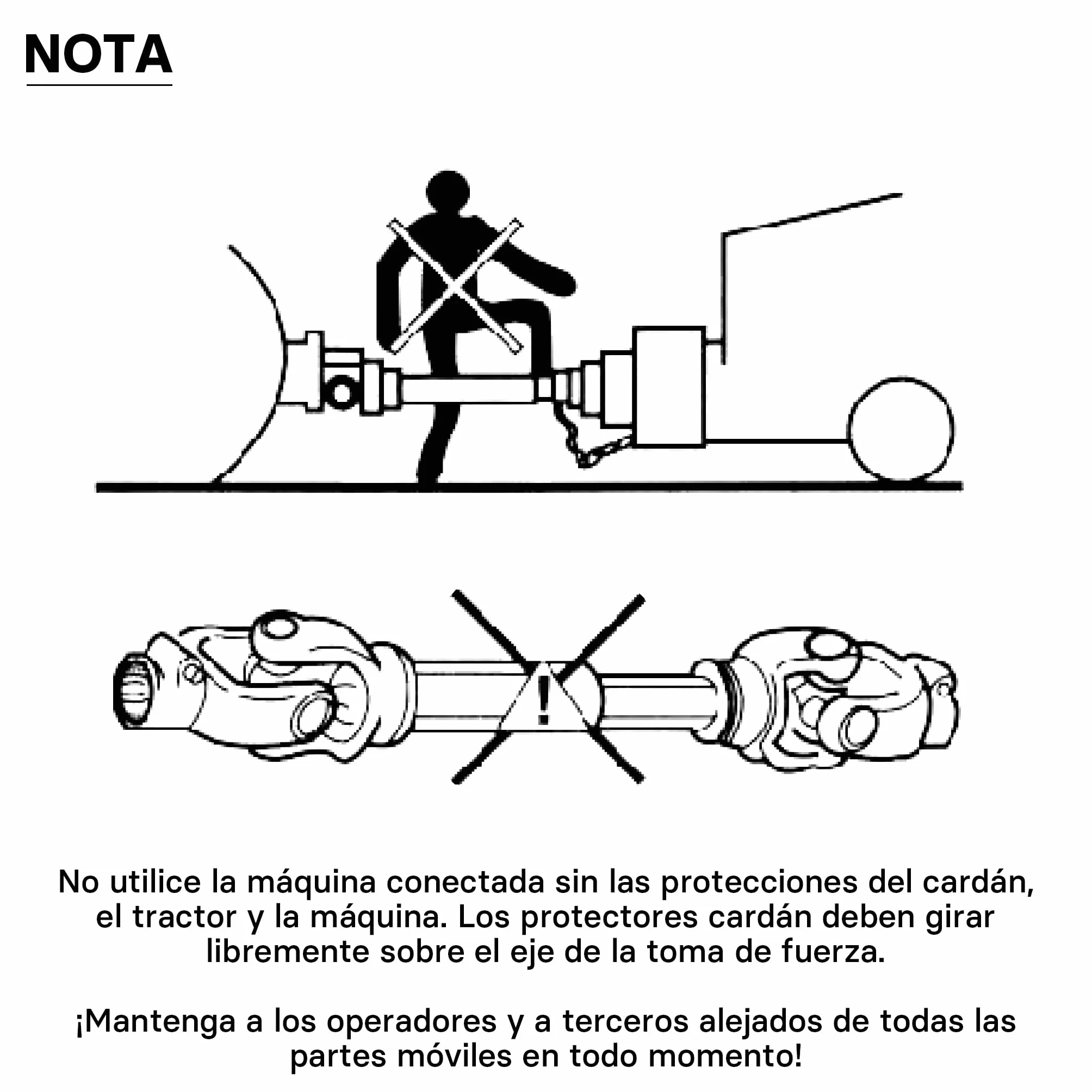 WilTec Toma de Fuerza T4 Eje transmisión cardán 850-935mm 460Nm 540rpm PTO 40kW 55CV 2X 1 3/8" 6 Dientes