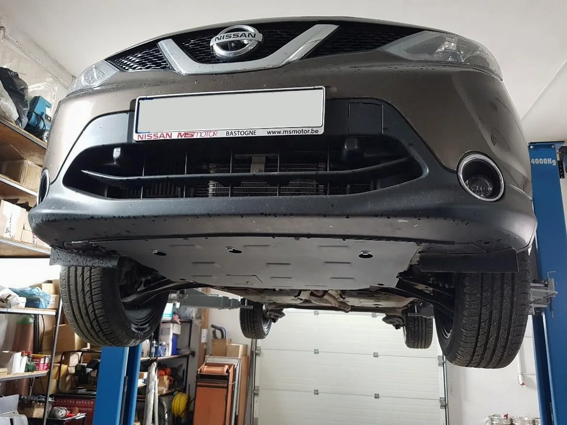 Protección inferior del motor metálica compatible con Nissan Qashqai J11 (2013-2021)