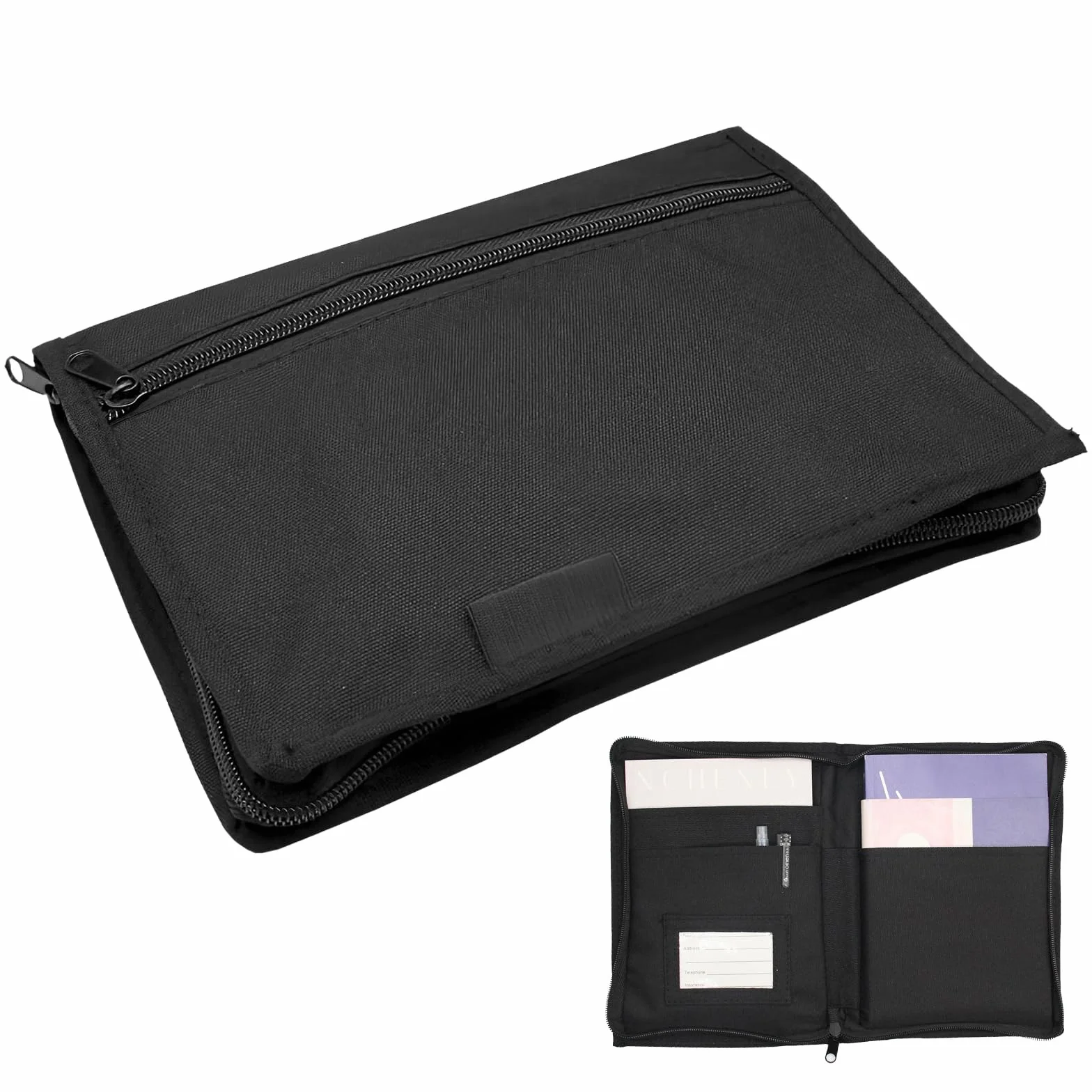 Carpeta Para Documentos A5, Organizador de Compartimento Para Guantera de Coche, Organizador de Guantera de Coche, Adecuada Para Cartera, Tarjeta de Aparcamiento, Soporte Para Gafas de Sol, Tarjeta de
