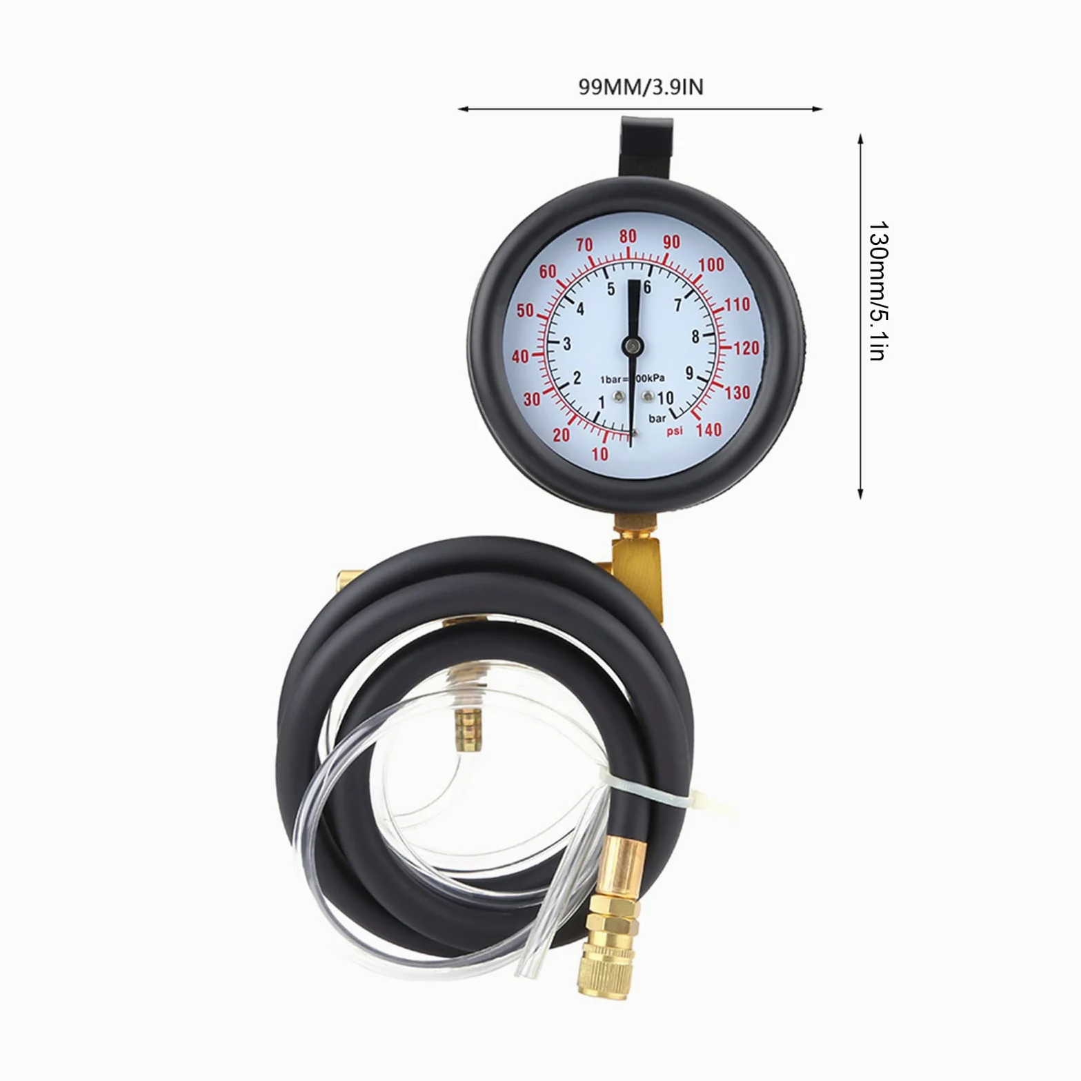Probador de medidor de presión de XTEVU, herramienta de diagnóstico de inyección de, kit de probador de bomba de gasolina, kit de probador de de universal