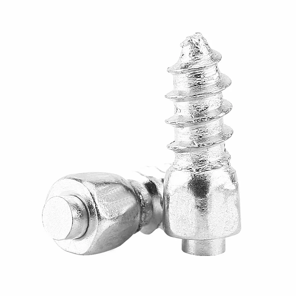 Tornillo para Neumáticos 12 mm Metal Antideslizante 100 Piezas para Coche Moto de Nieve Tractor ATV UTV