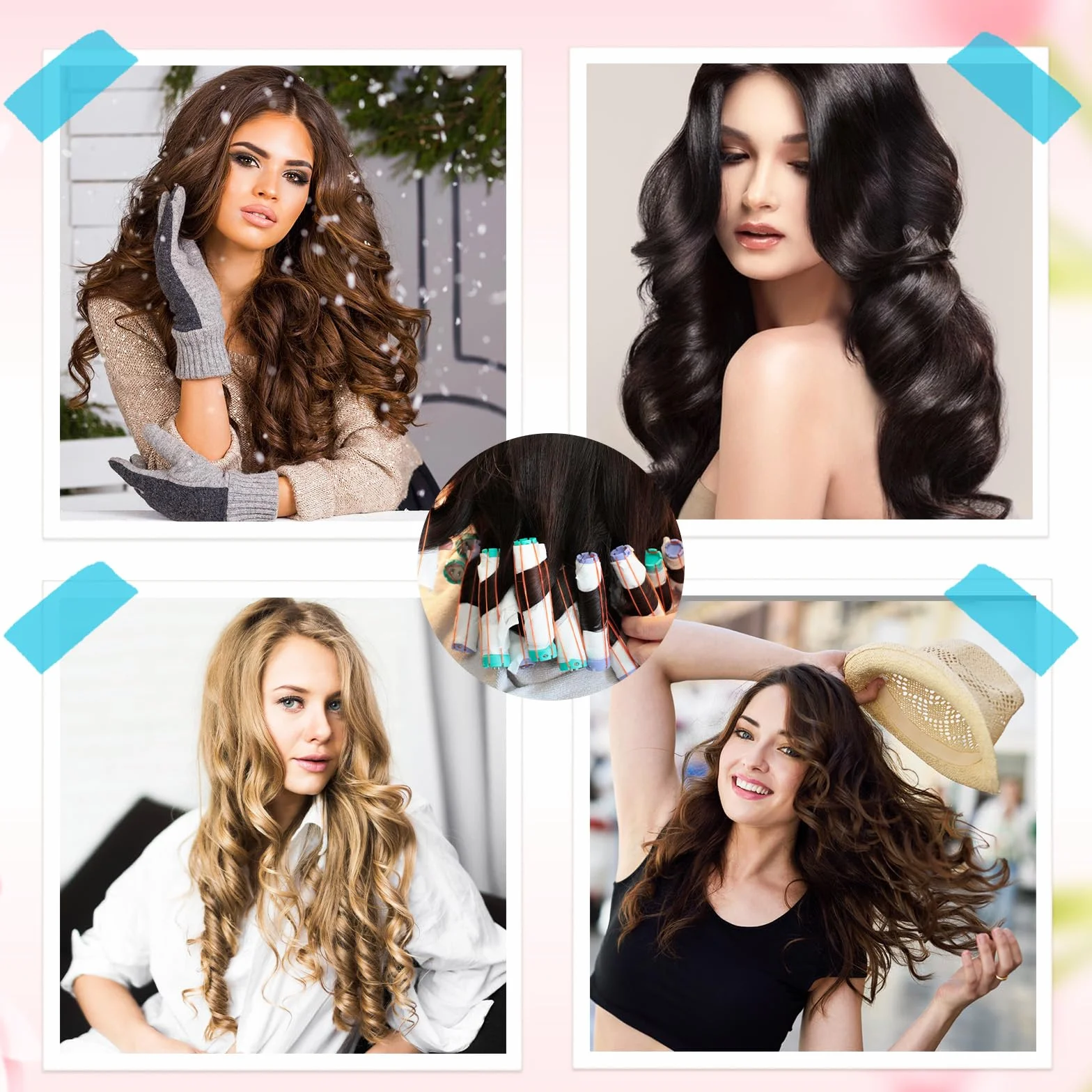 Papel permanente para cabello ultrafino transpirable 15 x 7,5 cm para salón