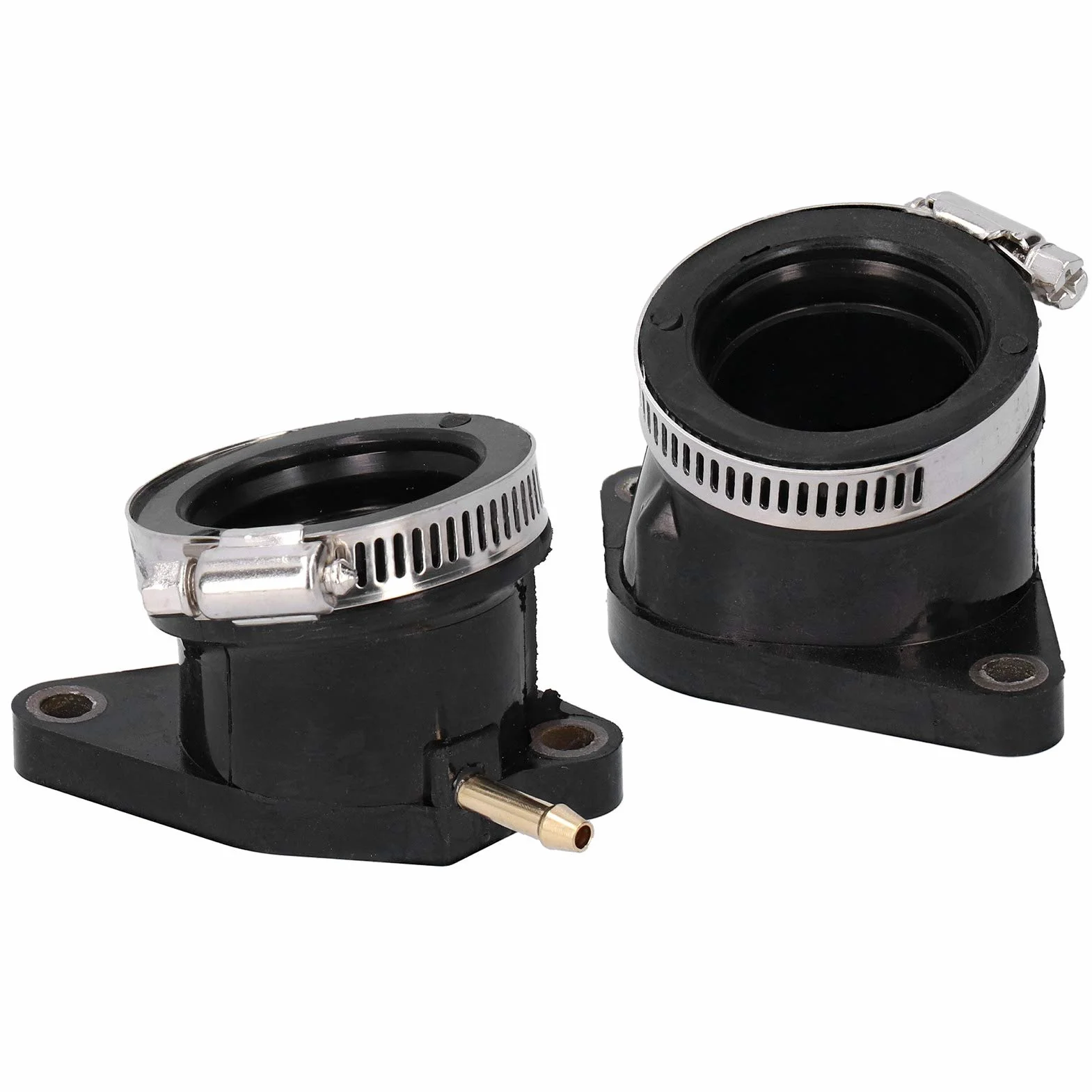 Botas de colector de admisión de carburador, 5LP ‑ 13586‑01‑00 Conector de colector de admisión de carburador de 2 piezas apto para Yamaha Raptor 660 660r 2001‑2005