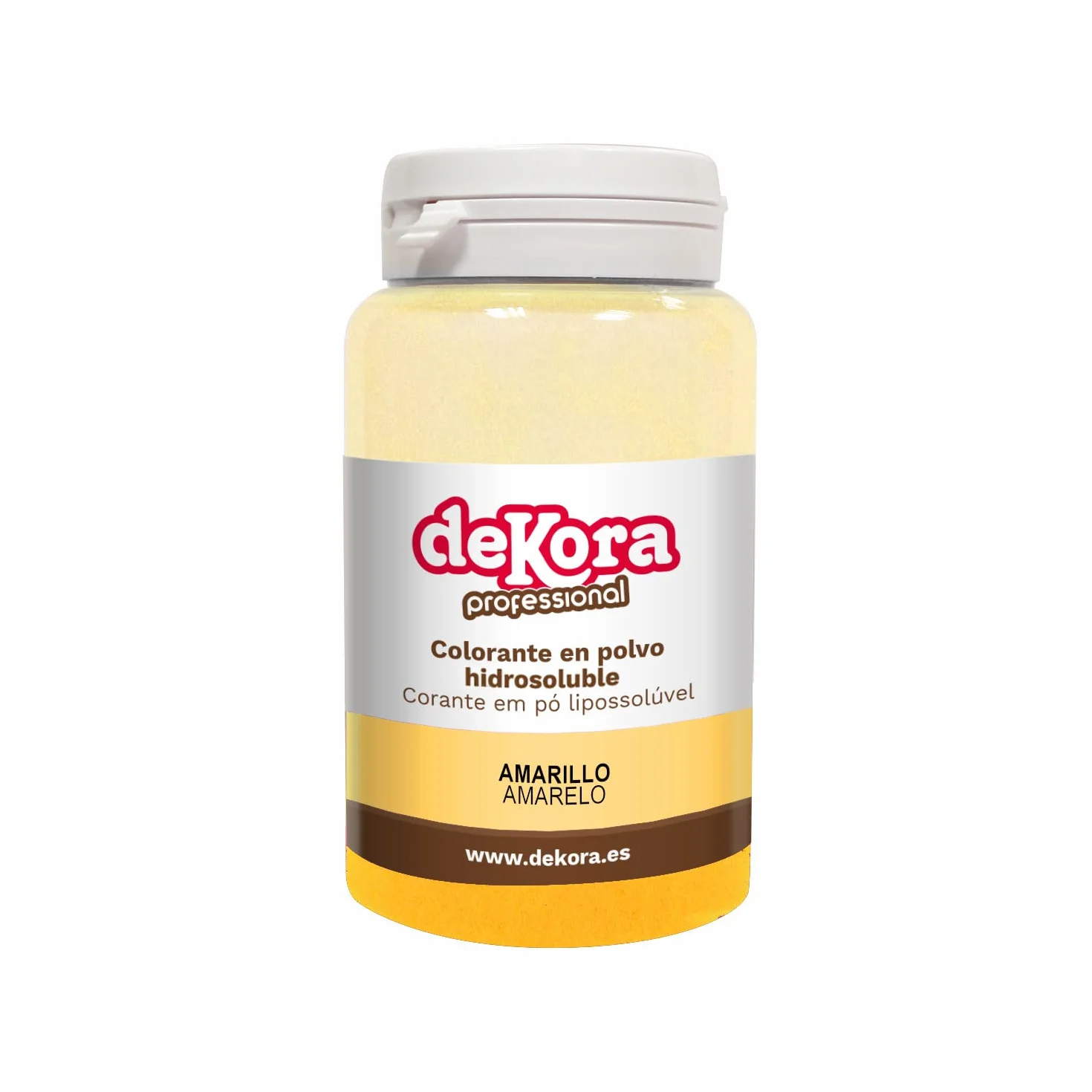 Dekora Colorante Alimentario en Polvo Hidrosoluble Amarillo 25 gr