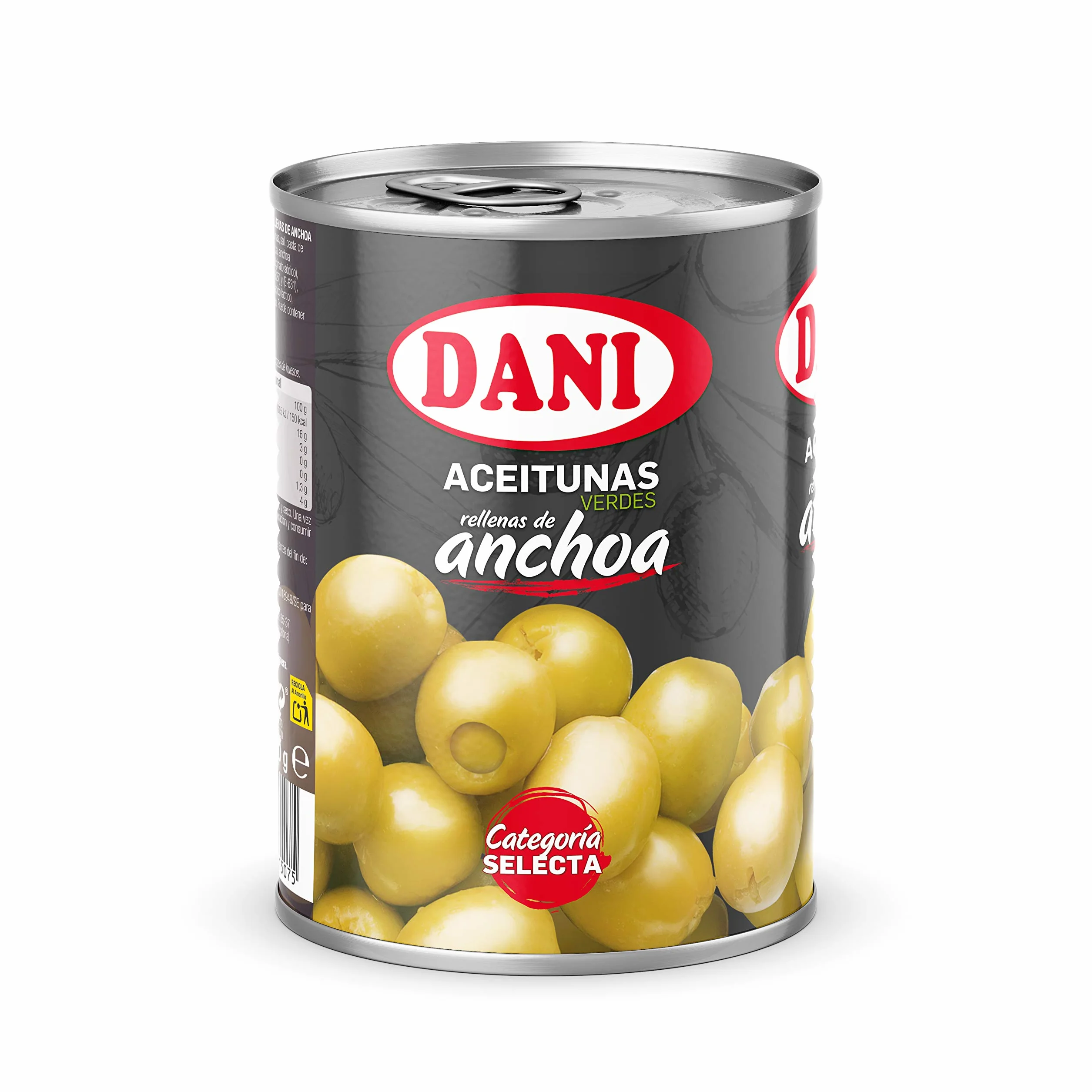 Aceitunas Extra Grandes Rellenas de Anchoa 350 gr