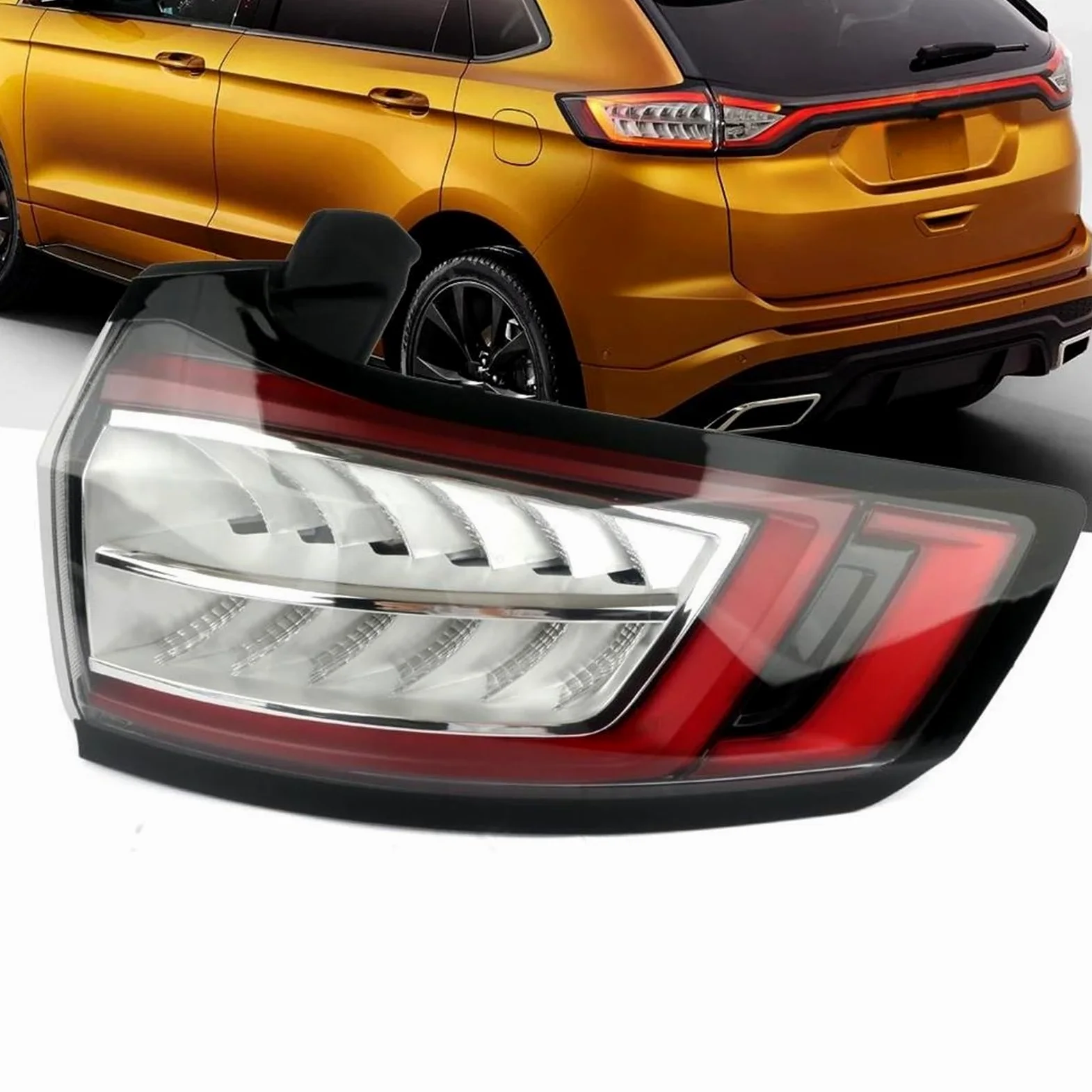 Luces Traseras Piloto Trasero Para Ford Para Edge 2015-2018 Lado Izquierdo/derecho Luz Trasera, Luz De Freno Y Luz De Señalización Piloto Trasero Luces Traseras(Izquierda)