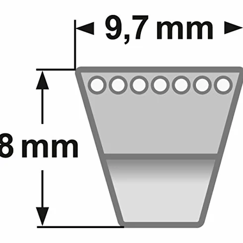 Correa trapezoidal XPZ 887 Lw - AVX 10 x 900 La ConCar