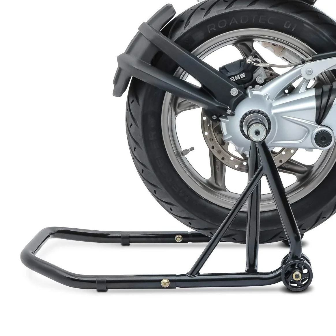 Caballete Trasero Compatible para BMW R 1200 GS 04-12 Black, ConStands Single por Basculante Monobrazo, adaptadore Incl.