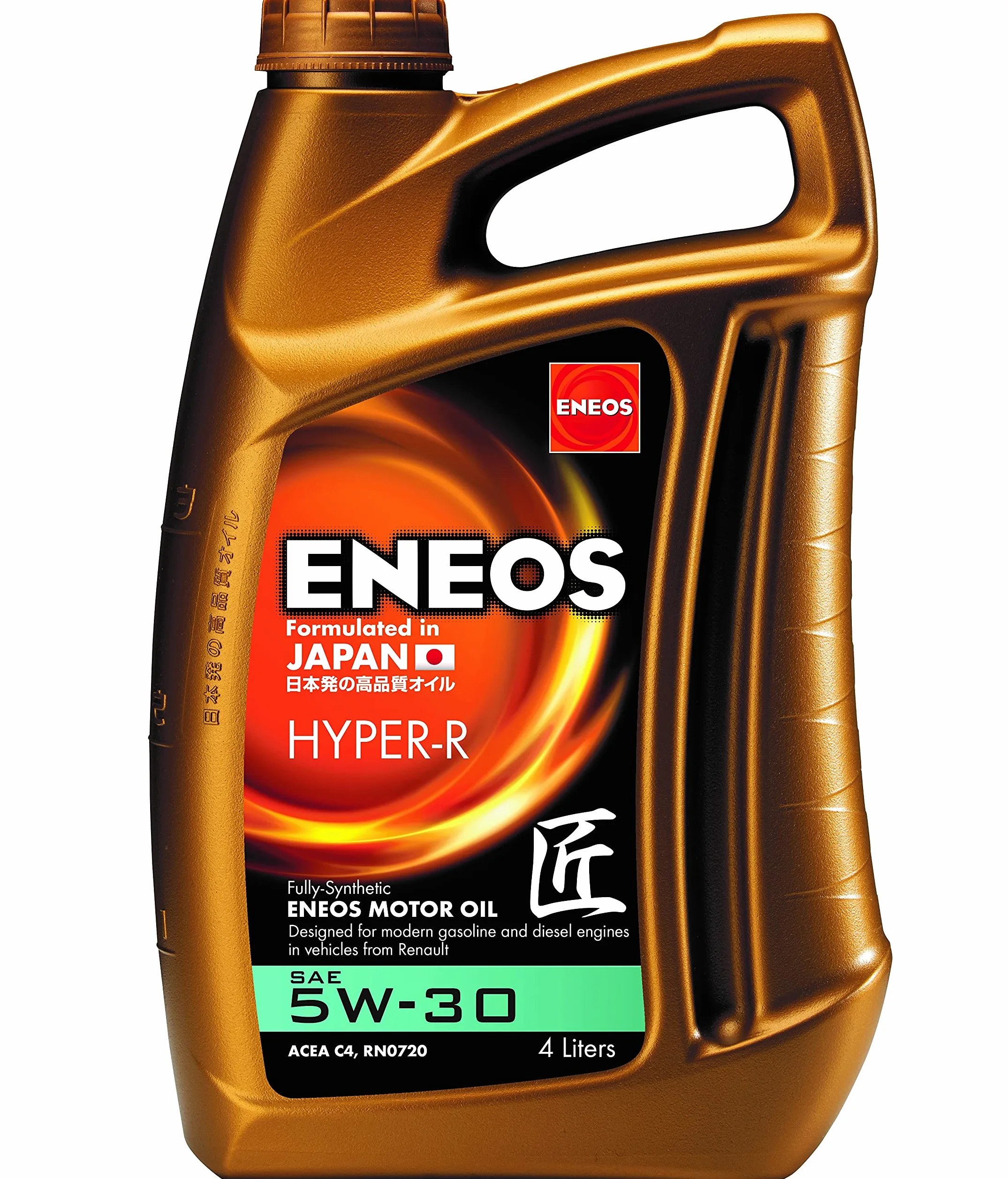 ENEOS Aceite de motor 5W-30 Hyper-R Aceite completamente sintético Aceite para motor 4 L