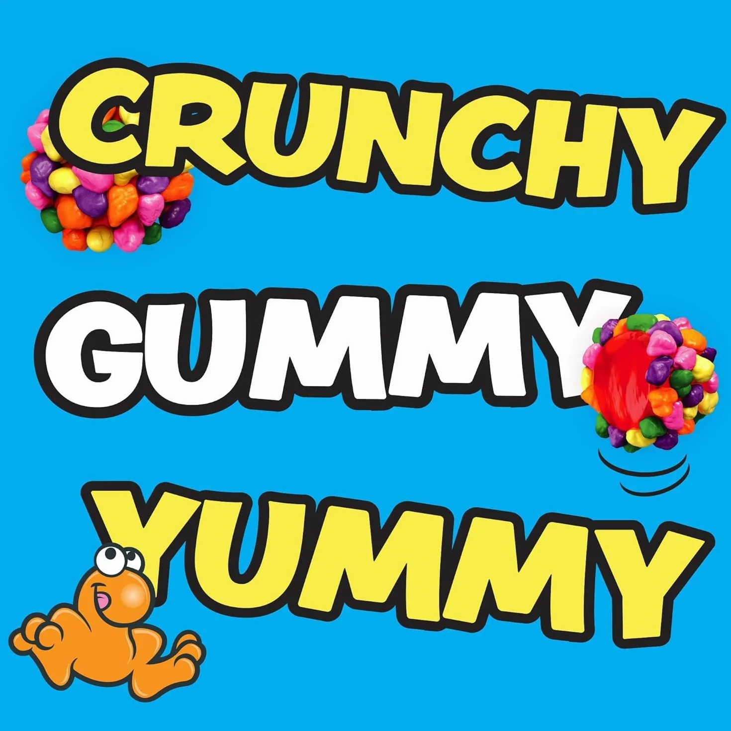 Nerds Gummy Clusters Fruits Peg Bag Caramelos con Texturas Múltiples Ácidos y Crujientes Centro Gomoso Pack de 10 Bolsas x 113 g
