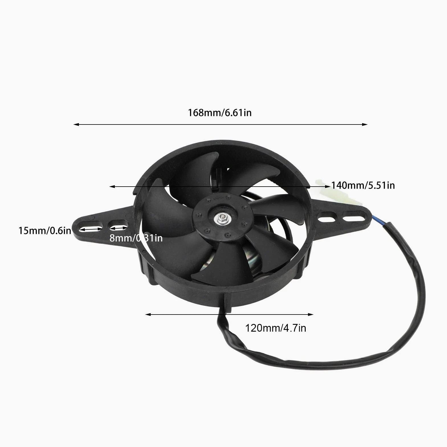 Ventilador Delgado De Radiador De Motocicleta 12V - Enfriador Eléctrico De Agua y Aceite De Alta Eficiencia