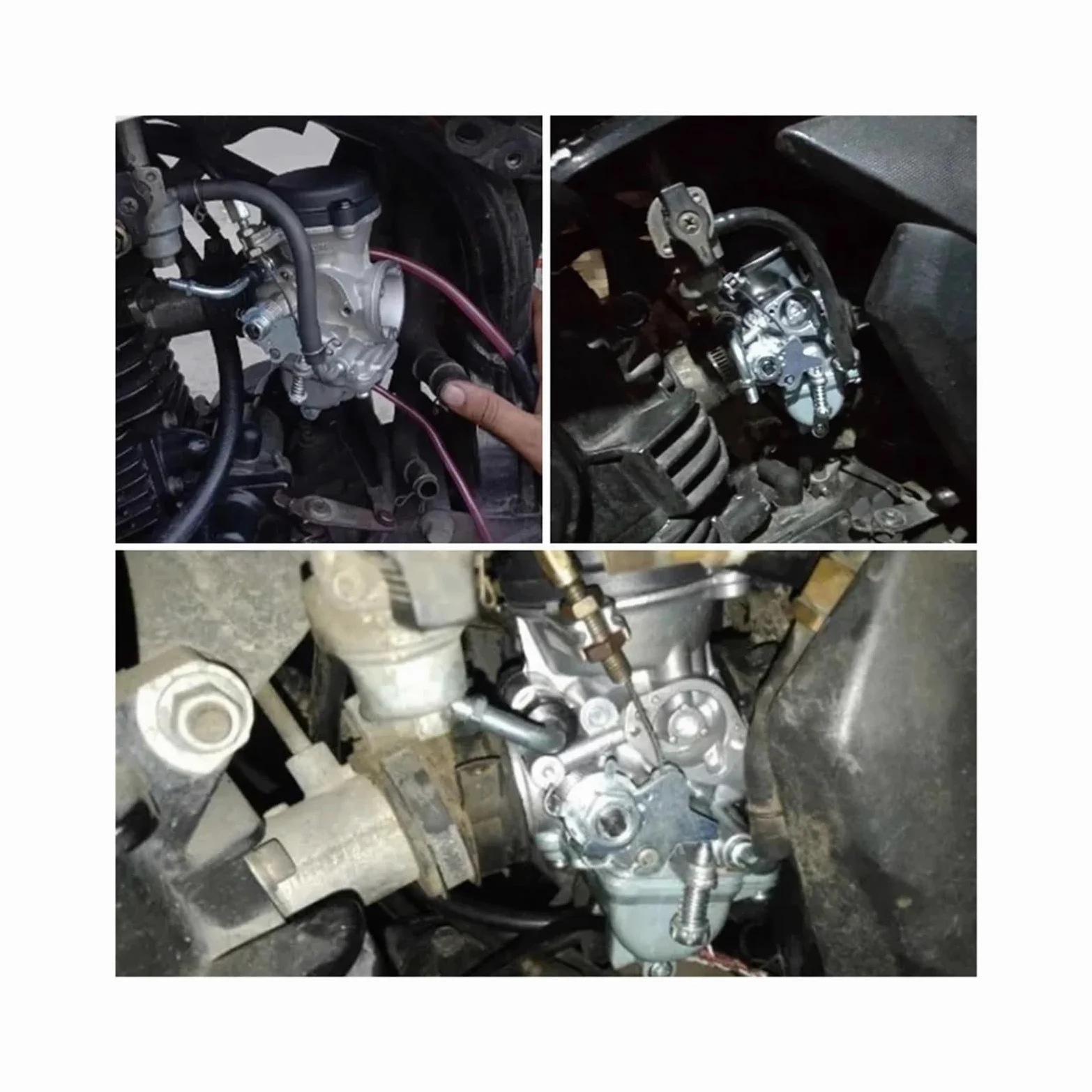 Acelerador Carburador Para Fz16 Para Byson Para Fazer Para Fzs Para Bajaj Para Tvs Cable Acelerador Único Doble Carburador Motocicleta Carburador Aire(For FZ16 Single)
