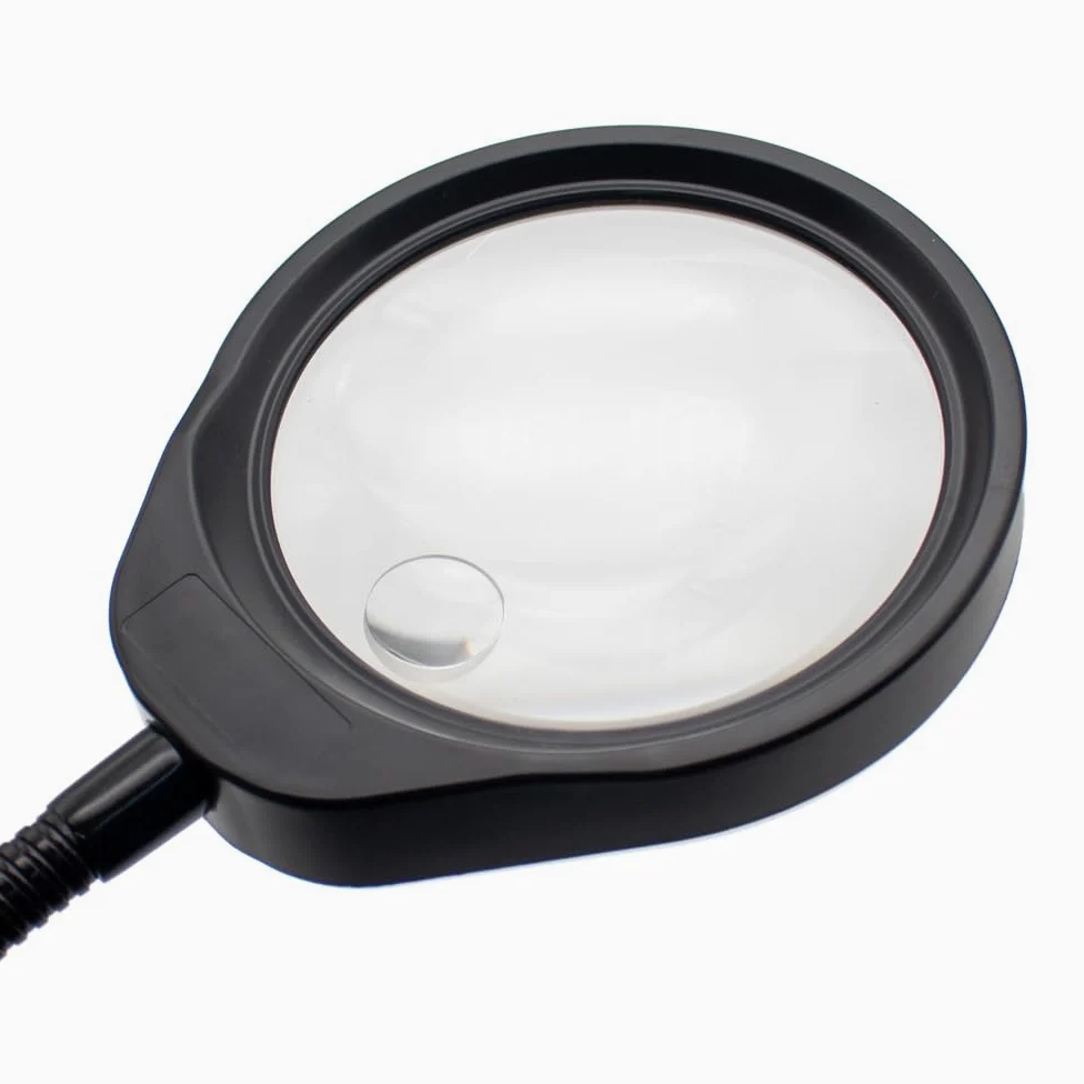 Toplionace Lupa Industrial X05 con Luces LED para Reparación Electrónica - Lámpara de Inspección de Circuitos con Lente de Cristal de Alta Definición