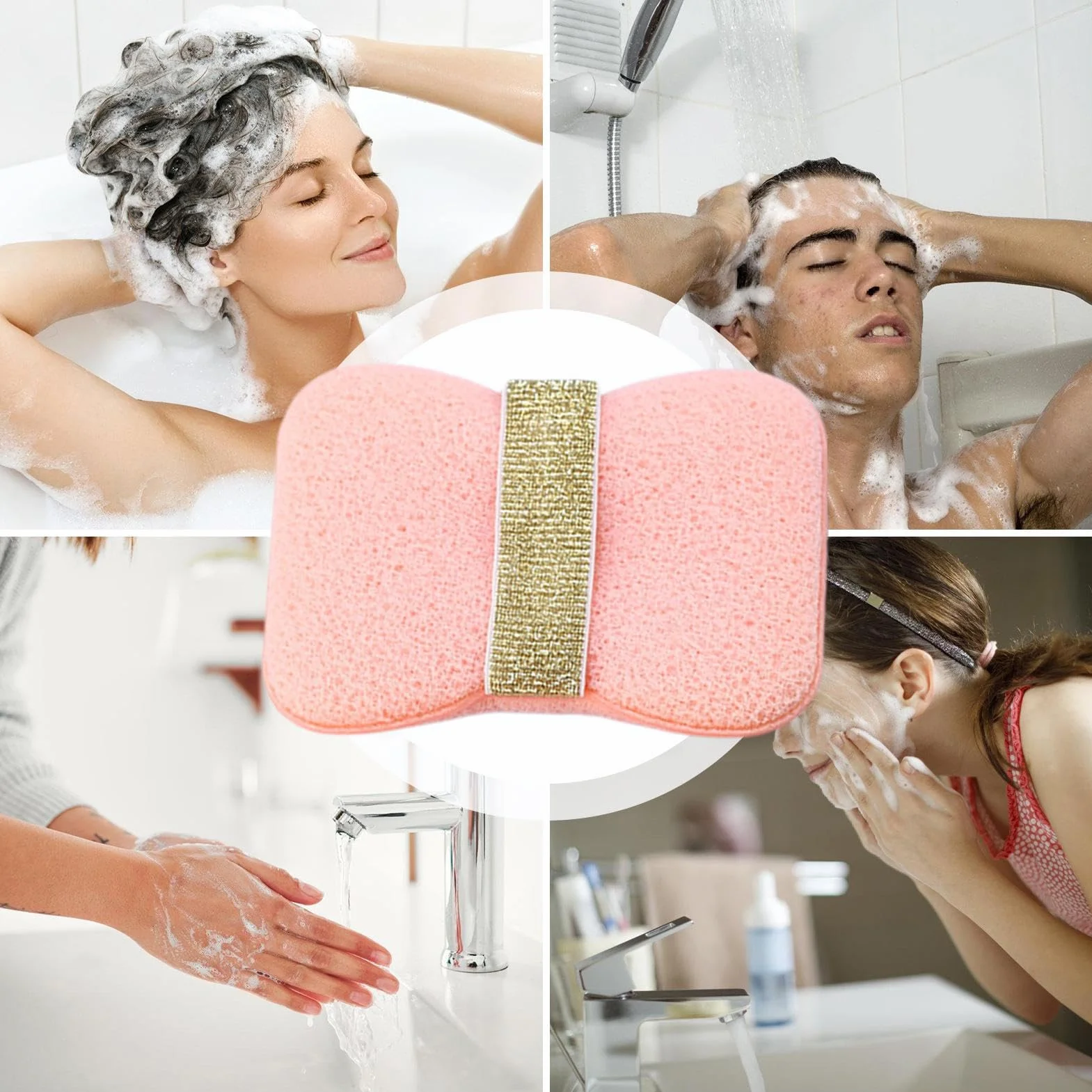 Esponja de baño Batillo de Sponge Sponge Body Fuera Herramientas de limpieza bolsas de espuma para mujeres Ducha de campamento de viajes