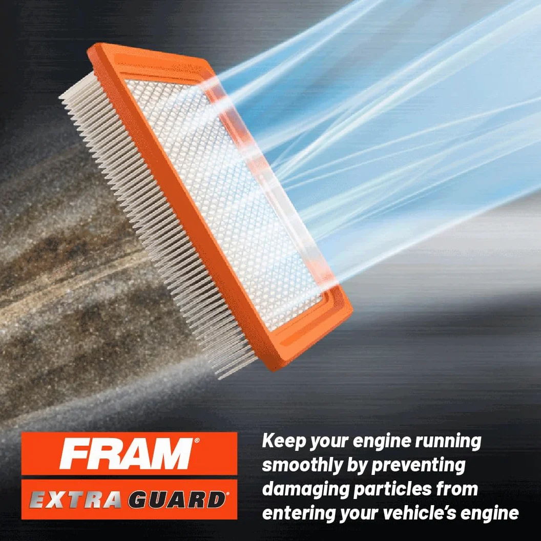 FRAM Filtro de aire de motor de plastisol redondo Extra Guard, fácil de instalar con protección avanzada del motor y rendimiento óptimo, CA7351