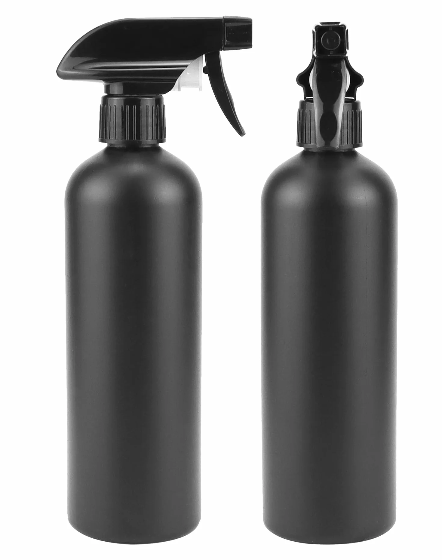 QWORK 4PCS 500 ml botellas spray negro peluquería plantas limpieza