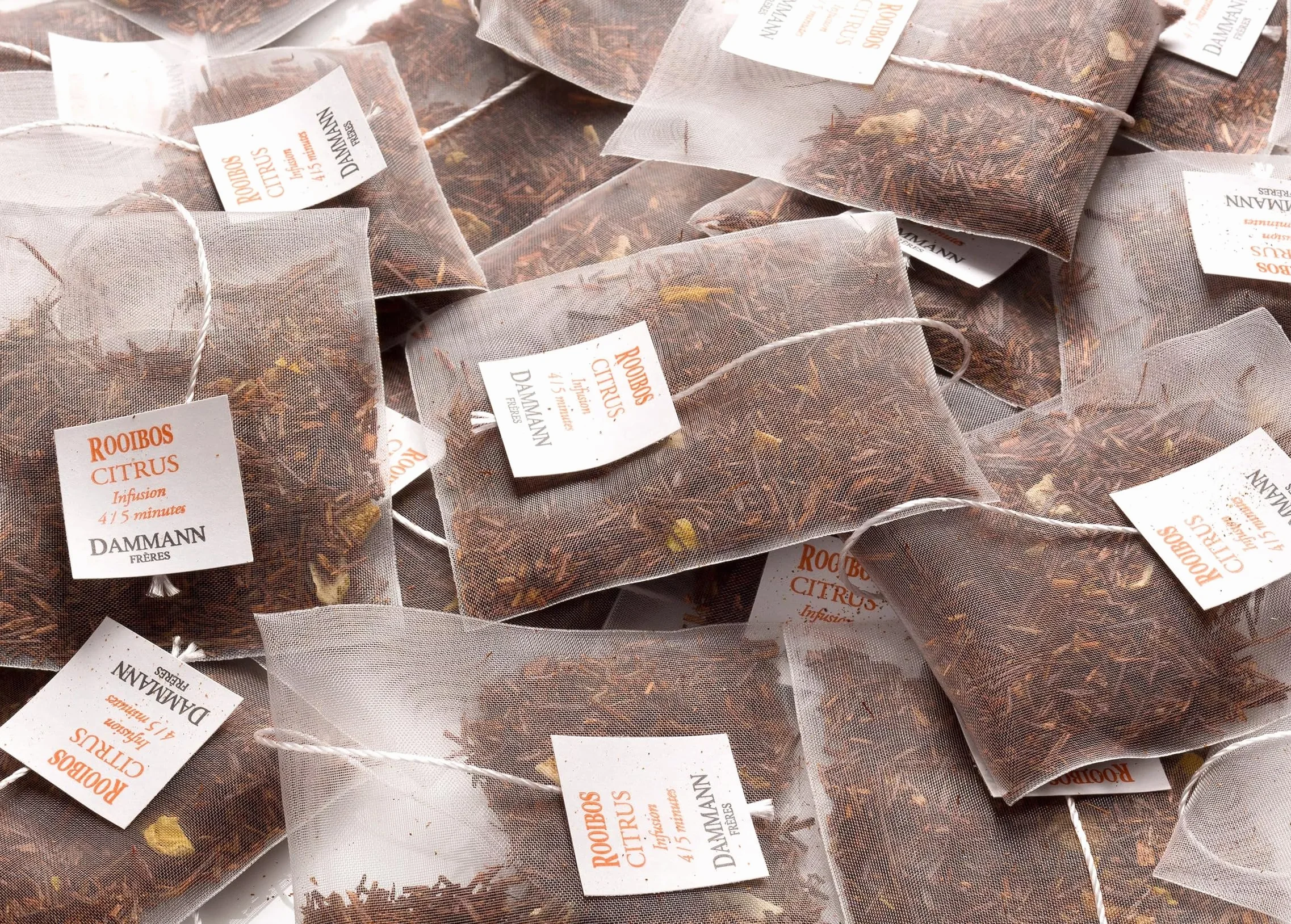 Dammann Rooibos citrus 25 zakjes zonder cafeína