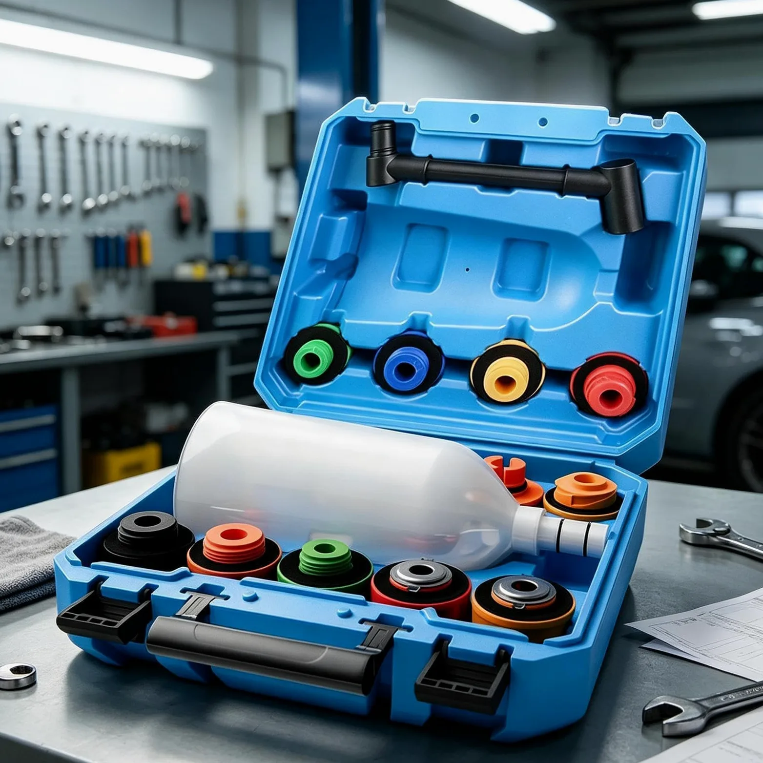 Kit de embudo para aceite motor Filtro Universal Flexible Antiderrames | Kit llenado refrigerante radiador Para Vehículo SUV RV De Refrigeración Del Motor Purga Reparación Lavado
