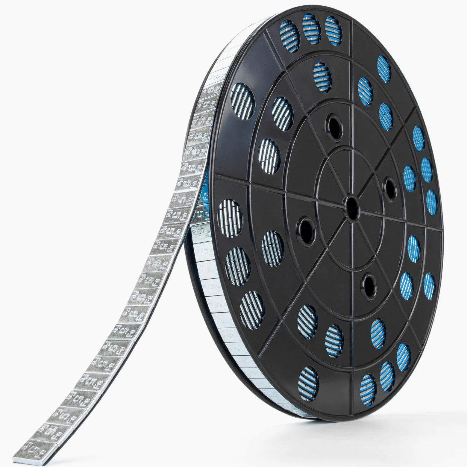 HASKYY Rollo de 54 kg de peso adhesivo, 10.800 x 5 g, barras adhesivas galvanizadas con borde de demolición, pesos de equilibrio para llantas de acero y llantas de aleación, con revestimiento de