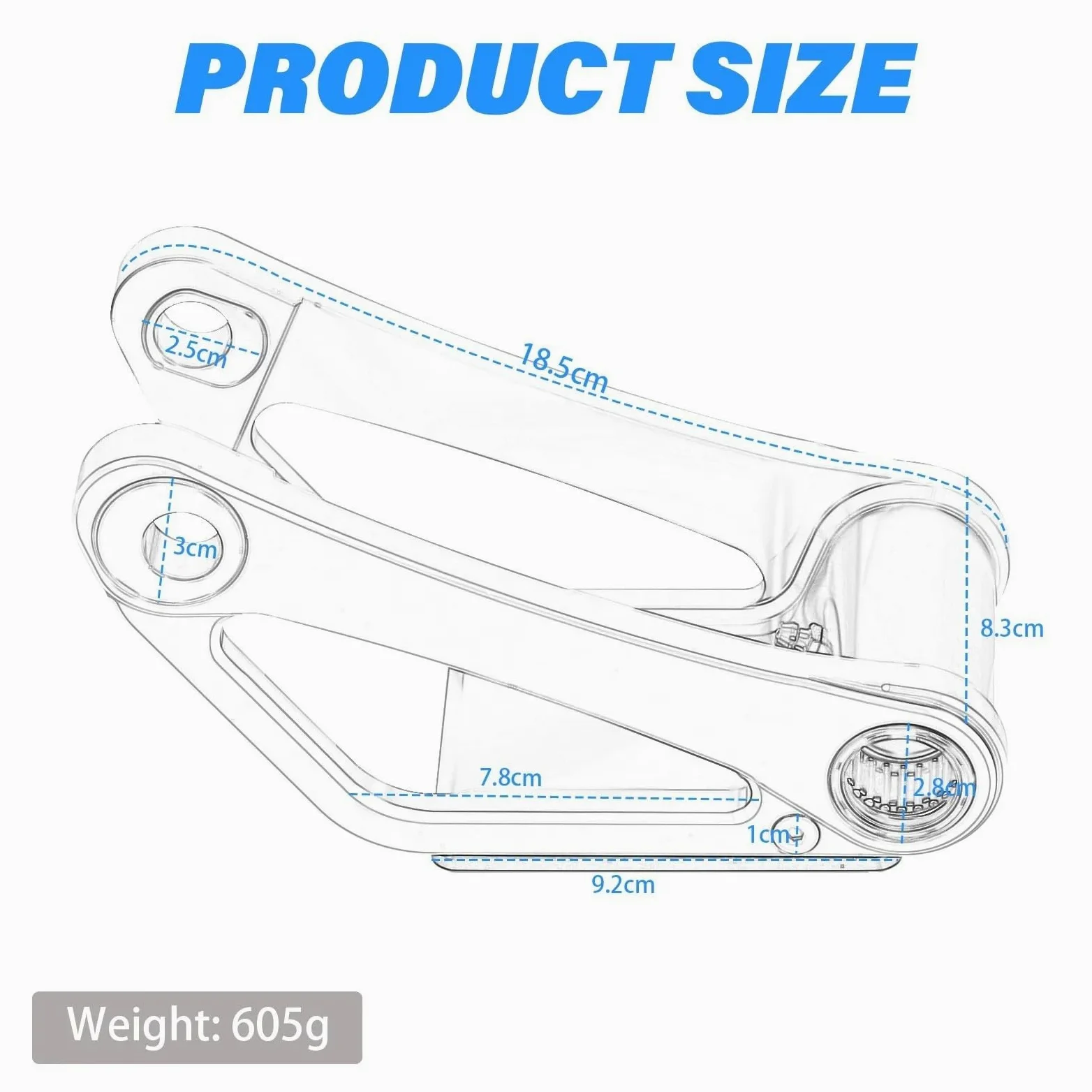 Bieletas de Descenso para FC250 350 450 FS450 FX350 Enlace de Descenso Bieletas Descenso Trasero | Suspensión de motocicleta de aluminio ajustable