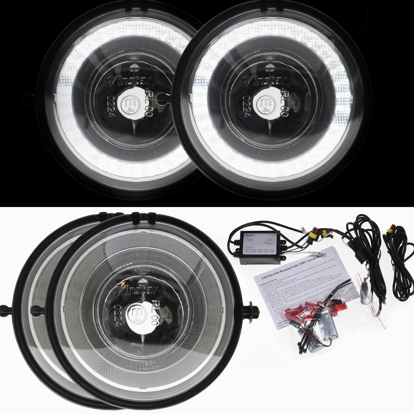 VINSTAR - Faros antiniebla LED para Mini R55 R56 R57 R58 R59 R60