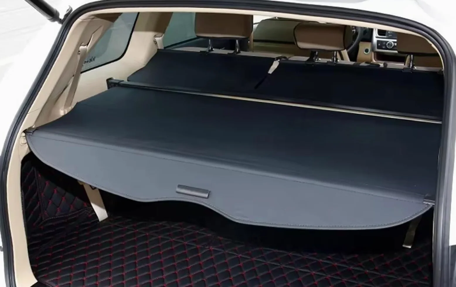 Genérico para Nissan para X-Trail T31 para Rogue 2008-2013 Cubierta Lona Aluminio Carga Trasera Pantalla Privacidad Maletero Protección Seguridad Estante Equipaje Trasero Protector