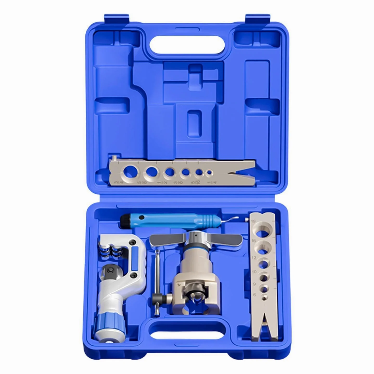 Kit Abocardador Tubería Freno Set De Reparación Y Mantenimiento De Líneas Y | Juego Herramientas Abocardado Simple Para Taller Hogar Industria Garaje Exterior Coche Camión Se