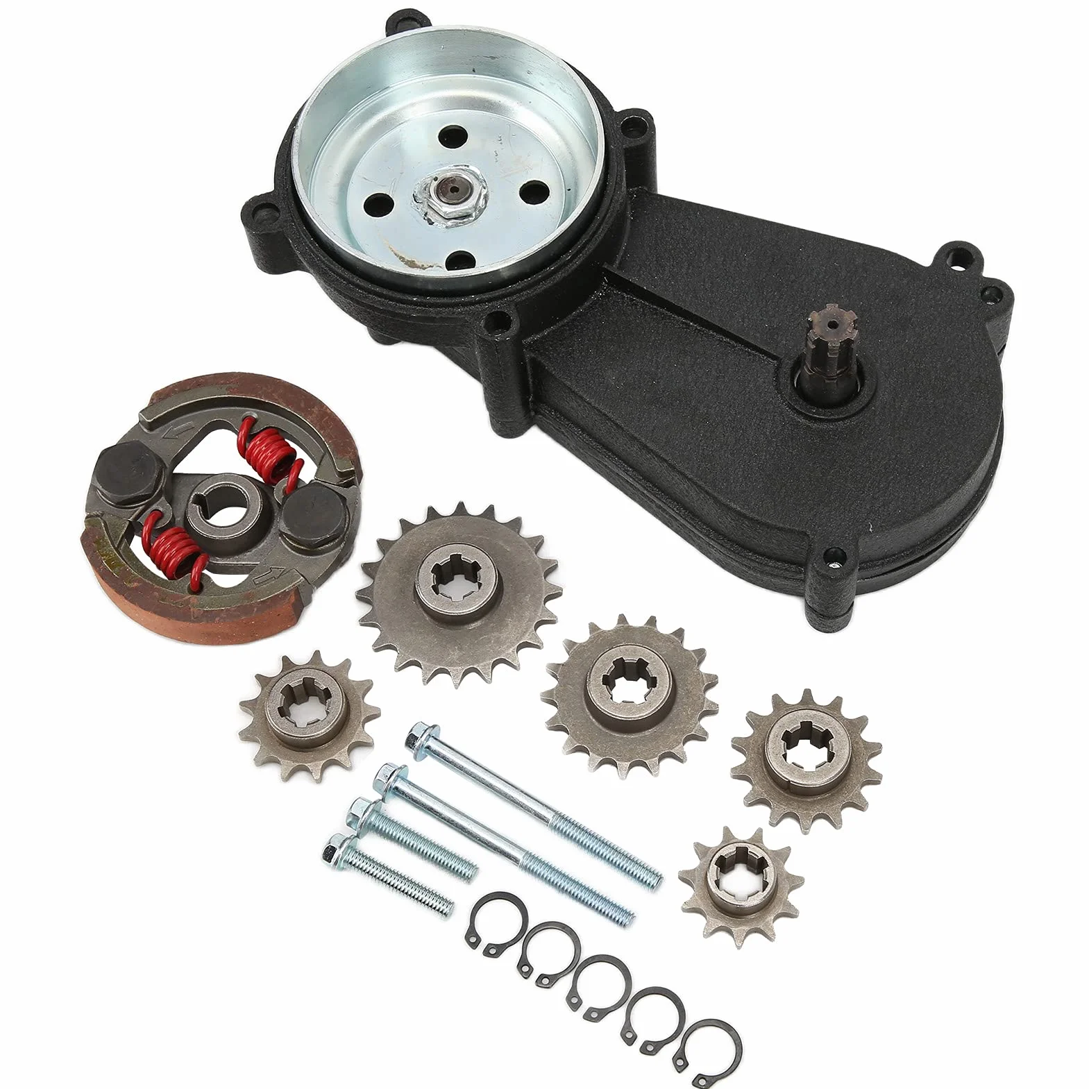 Kit de Transmisión de Engranajes Aleación de Metal Reemplazo para 43cc 47cc 49cc Pocket Mini Bike Scooter ATV