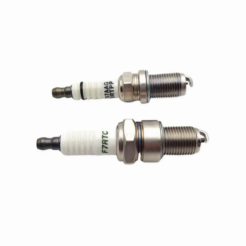 Bujía Accesorios for motocicleta M14xP1.25, bujía de encendido F7RTC y K9RTPP, compatible con motor de 2 tiempos YA MAHA DT230 MT250.(K9RTPP)