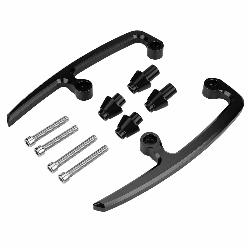 Asidero Trasero para Pasajero Compatible con Z650 17-18, CNC Aluminio, Barra de Agarre Trasera, Negro
