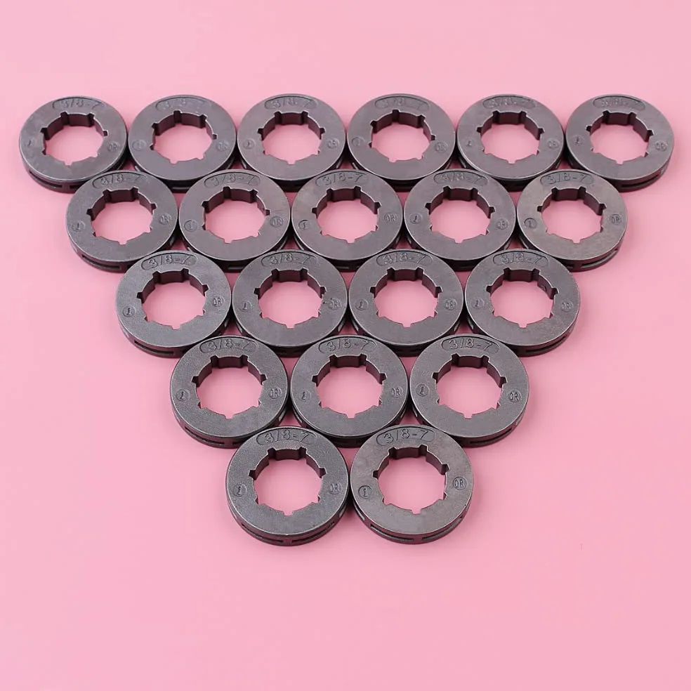 Lote de 20 piñones for Motosierra 028, 034, 029, 036, 039, MS290, MS310, MS360, MS390, Paso de 3/8", 7 Dientes, Estriado pequeño de 19 mm.