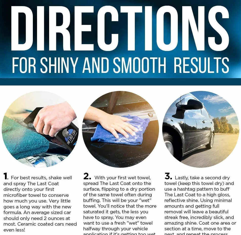 The Last Coat – Revestimiento líquido a base de agua, acabado suave y brillante – Cidado de pintura y reparación para coche o cualquier superficie