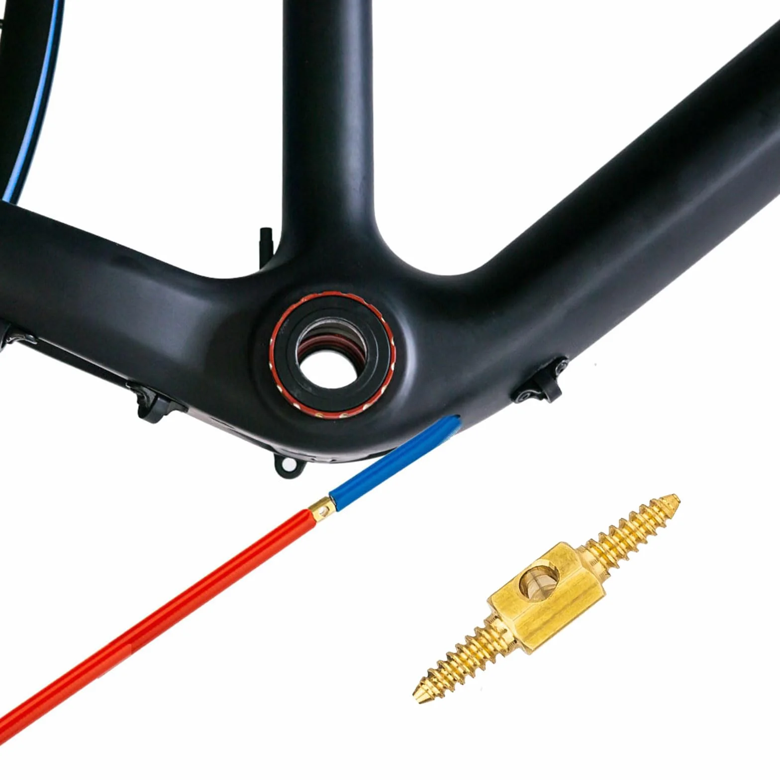 2/4 piezas de herramientas de enrutamiento de cables internos para bicicletas de carretera, cable de freno, manguera hidráulica, conector adaptador de enrutamiento