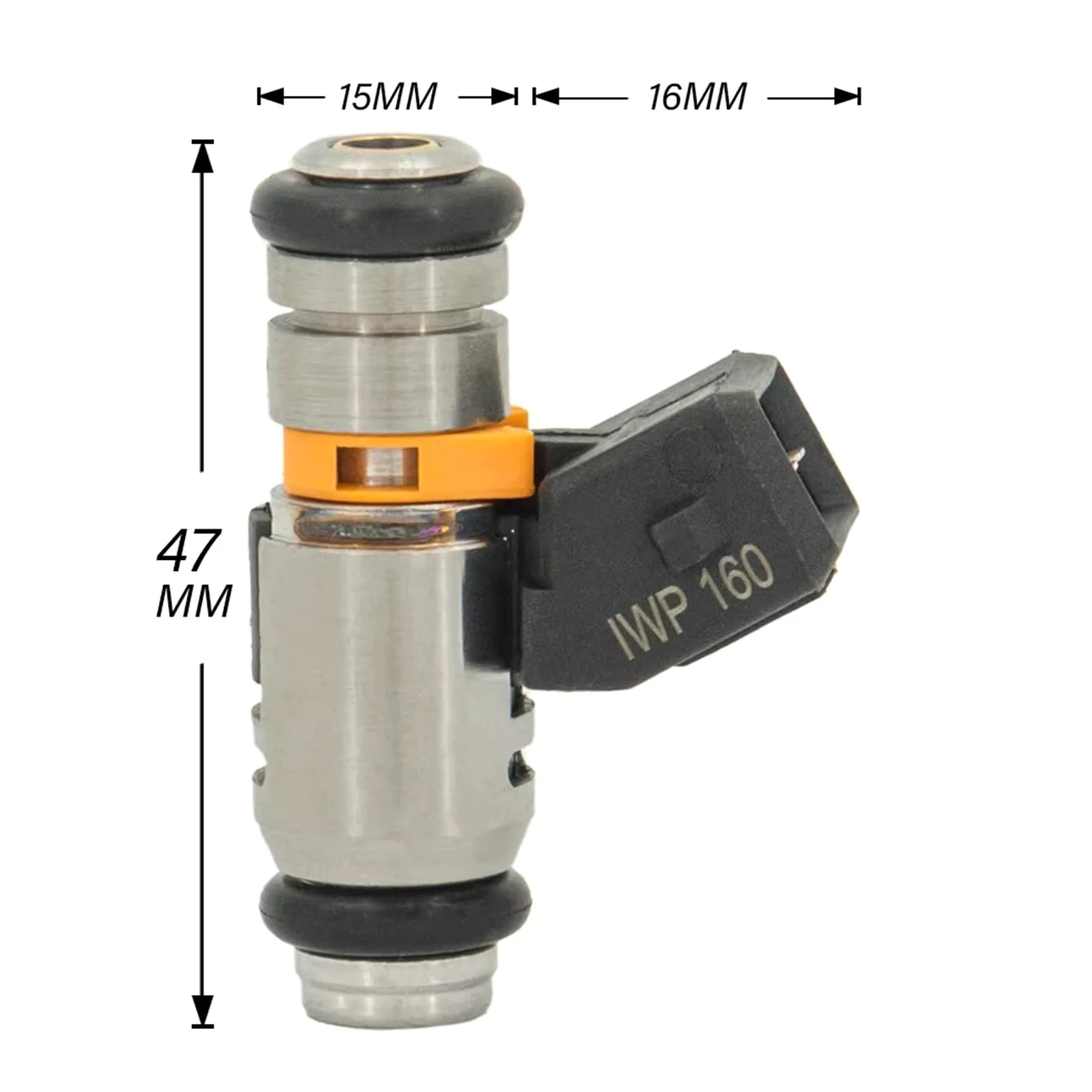 Inyectores de Gasolina para Fiat Punto EVO 2009 2010 2011 2012 GR Punto 1.2/1.4 8V Linea 500 4 Piezas Inyectores de Combustible IWP160 77363790