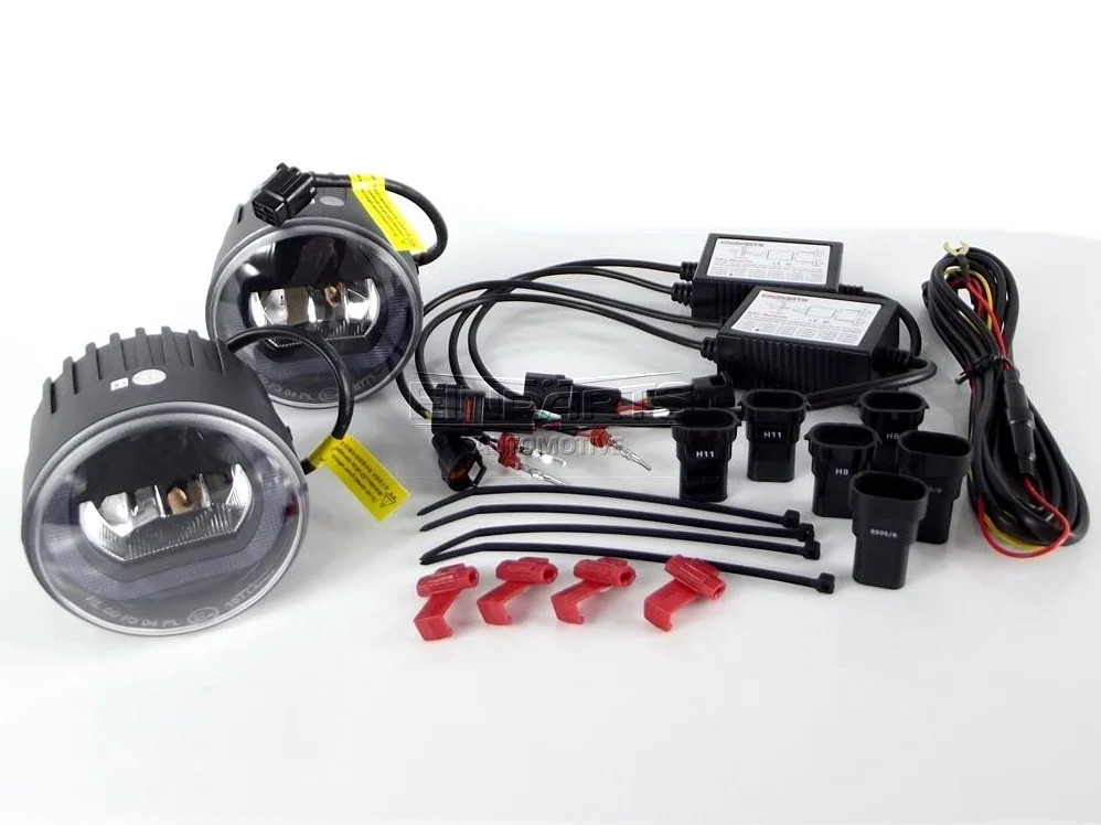 EinParts 2 en 1 Luz de circulación diurna del coche LED con certificado E4 R87, Luz Antiniebla Delantera Para Nissan Qashqai, Cube, Juke, Murano, Note, Patrol, Tiida, Infiniti M, JX, EX, FX
