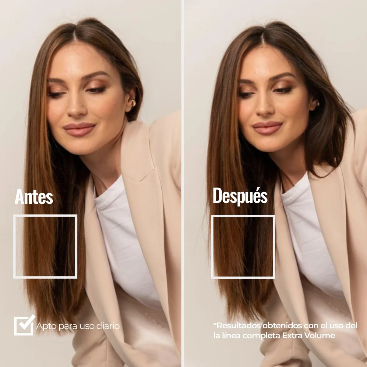 Abril et Nature Set Cuidado Capilar Profesional Extra Volume 550ml Champú Mascarilla Spray