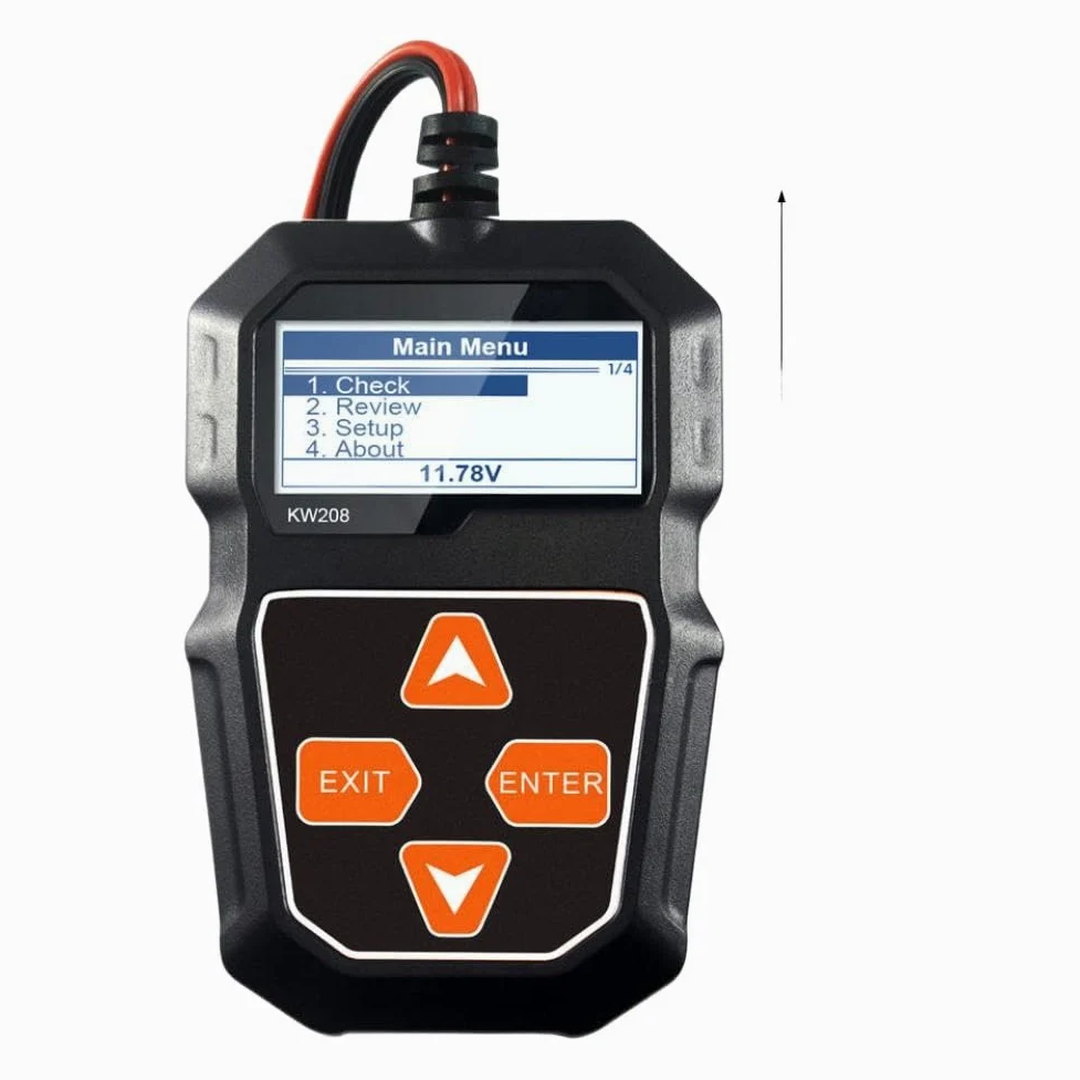 Probador de carga de coche de 12V, Analizador de alternador automotriz profesional, prueba de voltaje de forma de onda Compatible con coche, barco y motocicleta
